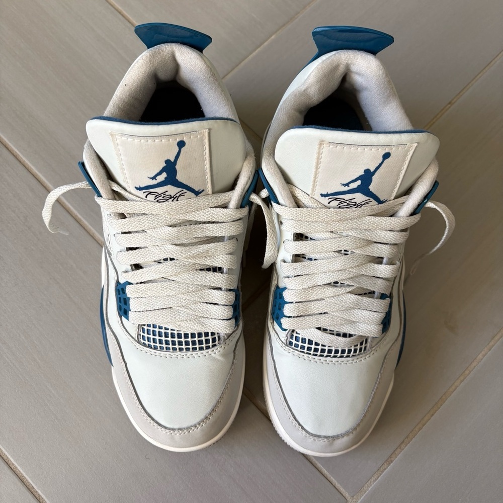 Nike Air Jordan 4 Retro 2024 Men’s Sneakers | Military Blue | Size 7 - Picture 3 of 16